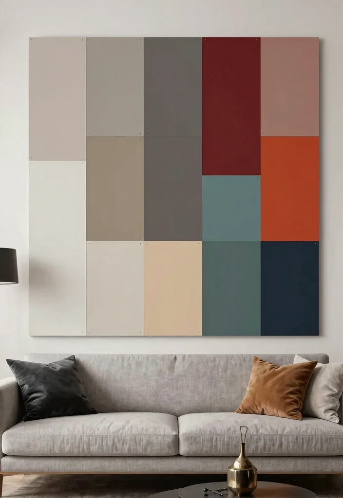 15 PVC Wall Design for Living Room Ideas Modern and Affordable - 8. Creative Panel Arrangements 1