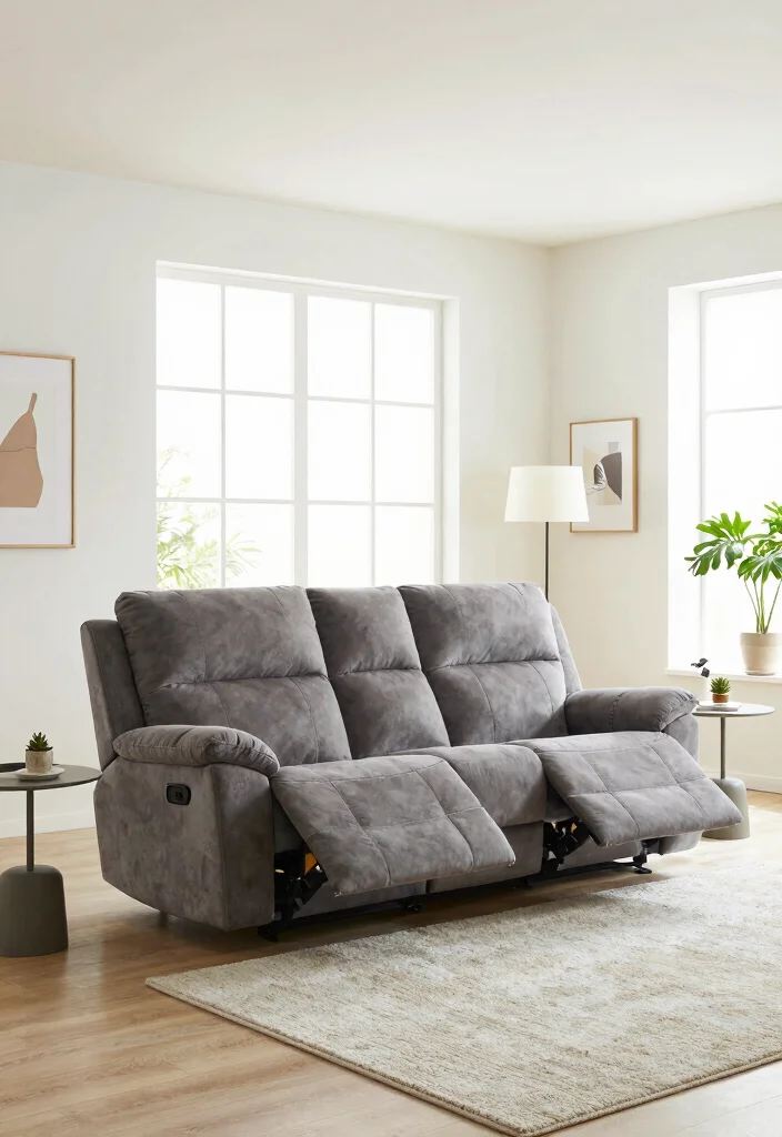 15 Reclining Sofa Living Room Layout Ideas: Comfort First - 2. Floating Sofas 1