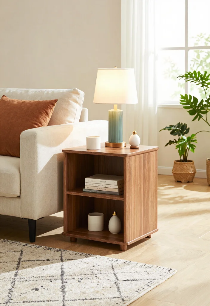 15 Sofa Corner Table Living Room Ideas for Smart Small Spaces - 3. Multi-Functional Marvels 1