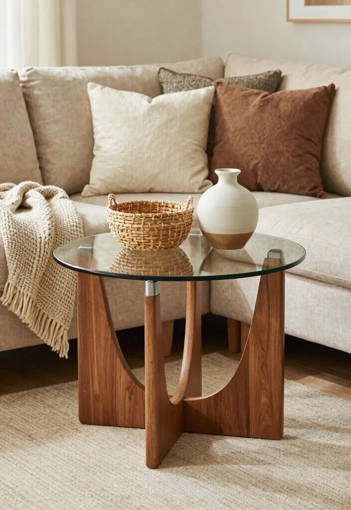 15 Sofa Corner Table Living Room Ideas for Smart Small Spaces - 9. Layered Textures 1