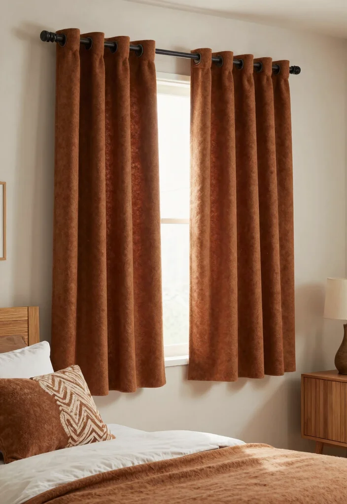 16 Bedroom Window Treatments Ideas: Functional and Stylish - 9. Wool Felt Window Treatments 1