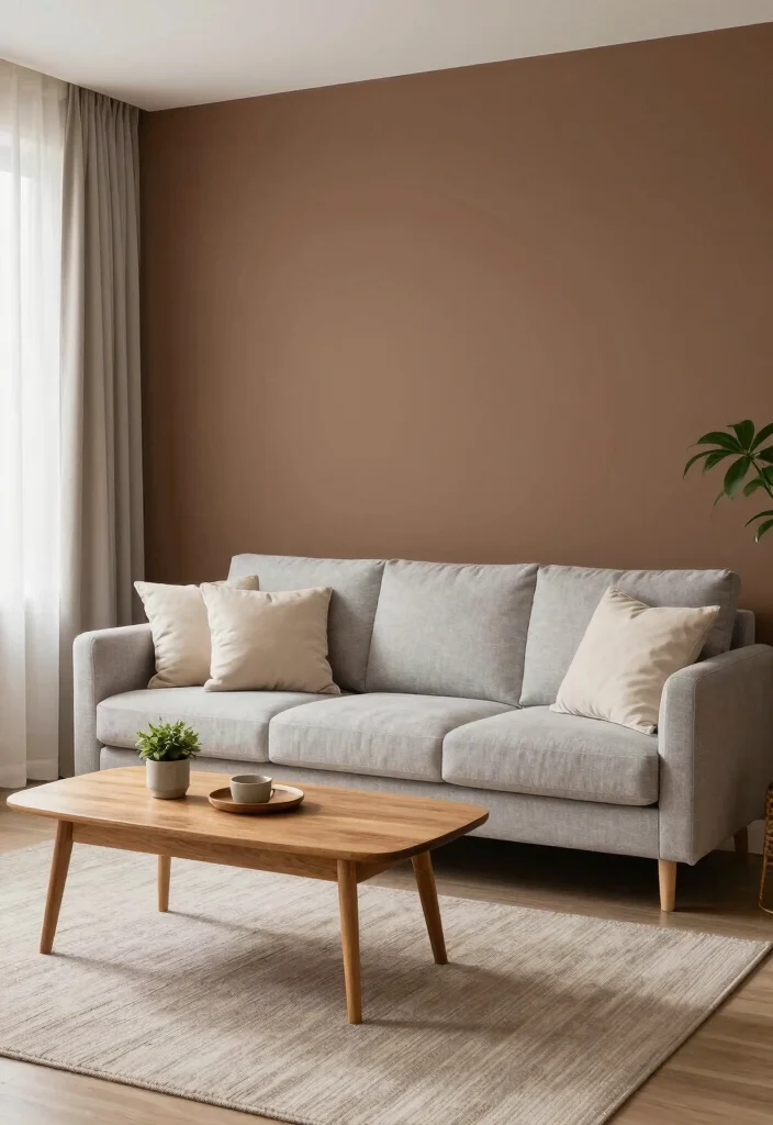 16 Brown Accent Wall Living Room Ideas: Warm, Cozy Depth - 8. Neutral Color Palettes 1