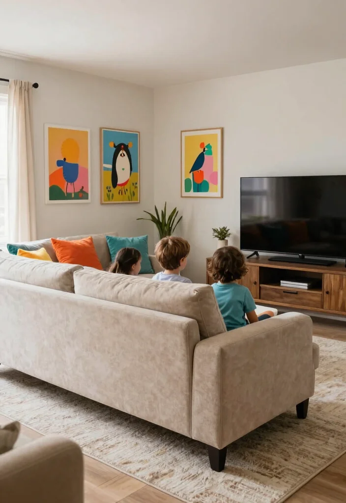 16 Chaise Lounge Living Room Arrangement Ideas: Elegant and Relaxed - 14. Family-Friendly Arrangement 1