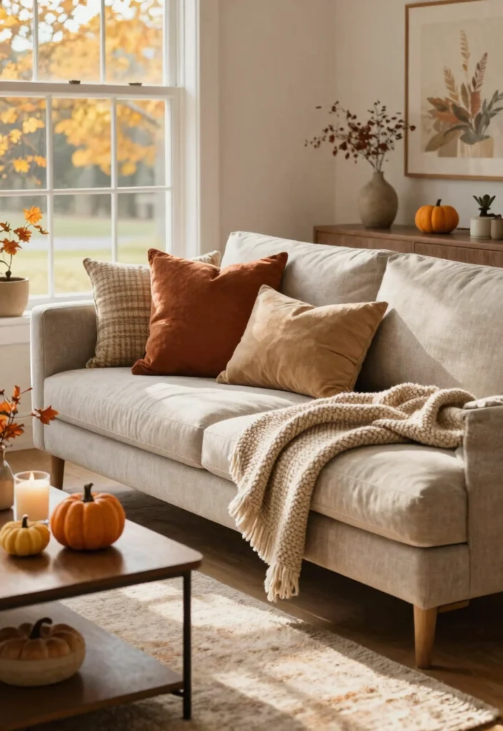 16 Chaise Lounge Living Room Arrangement Ideas: Elegant and Relaxed - 15. Seasonal Decor Swaps 1