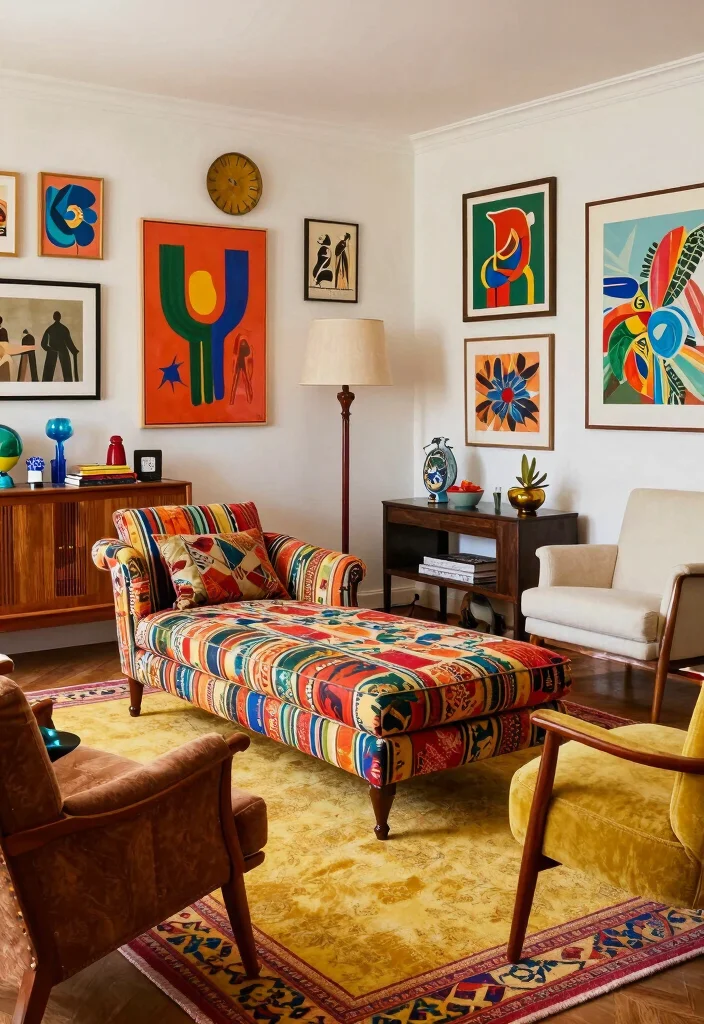 16 Chaise Lounge Living Room Arrangement Ideas: Elegant and Relaxed - 8. Eclectic Mix and Match 1