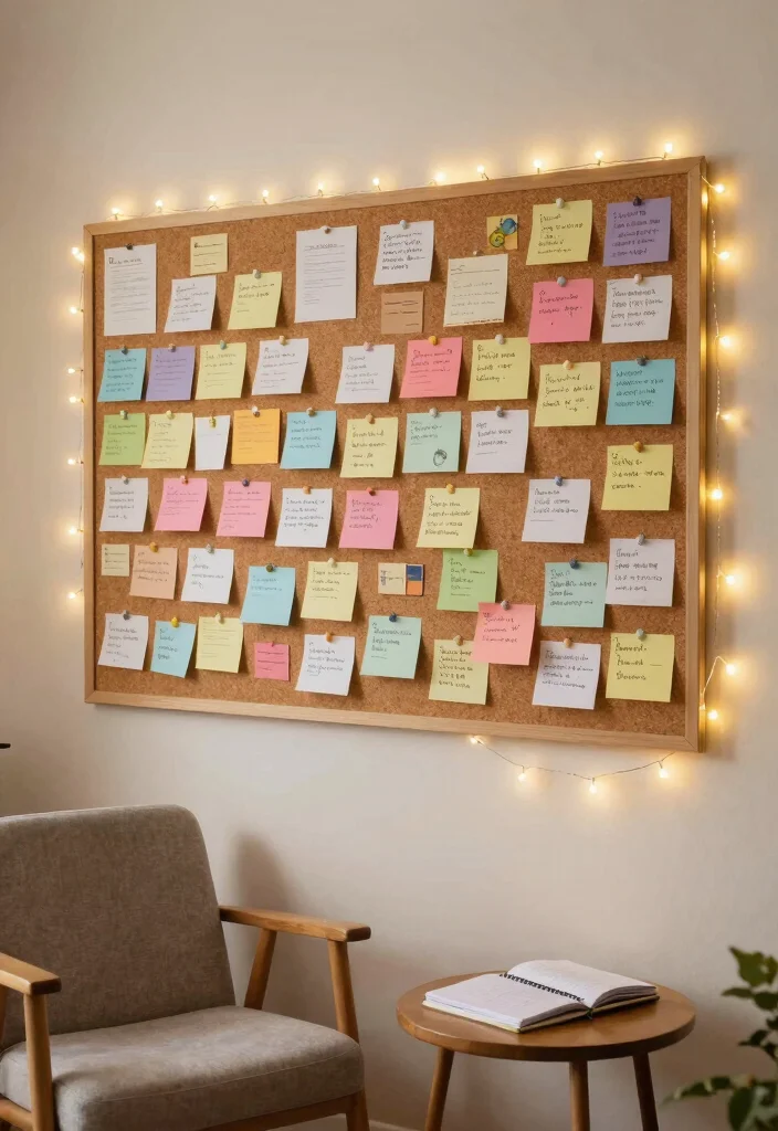 16 Christian Living Room Decor Ideas: Faith Inspired and Warm - 13. DIY Prayer Wall 1