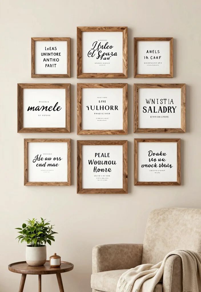 16 Christian Living Room Decor Ideas: Faith Inspired and Warm - 2. Inspirational Quotes in Frame 1