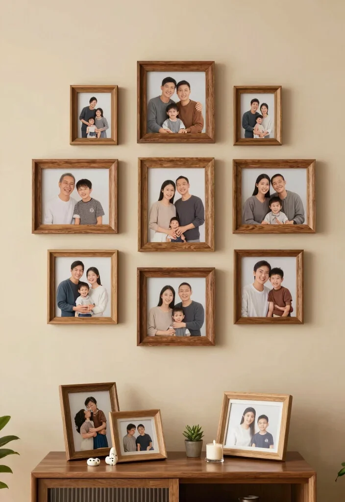 16 Christian Living Room Decor Ideas: Faith Inspired and Warm - 5. Heartwarming Family Photos 1