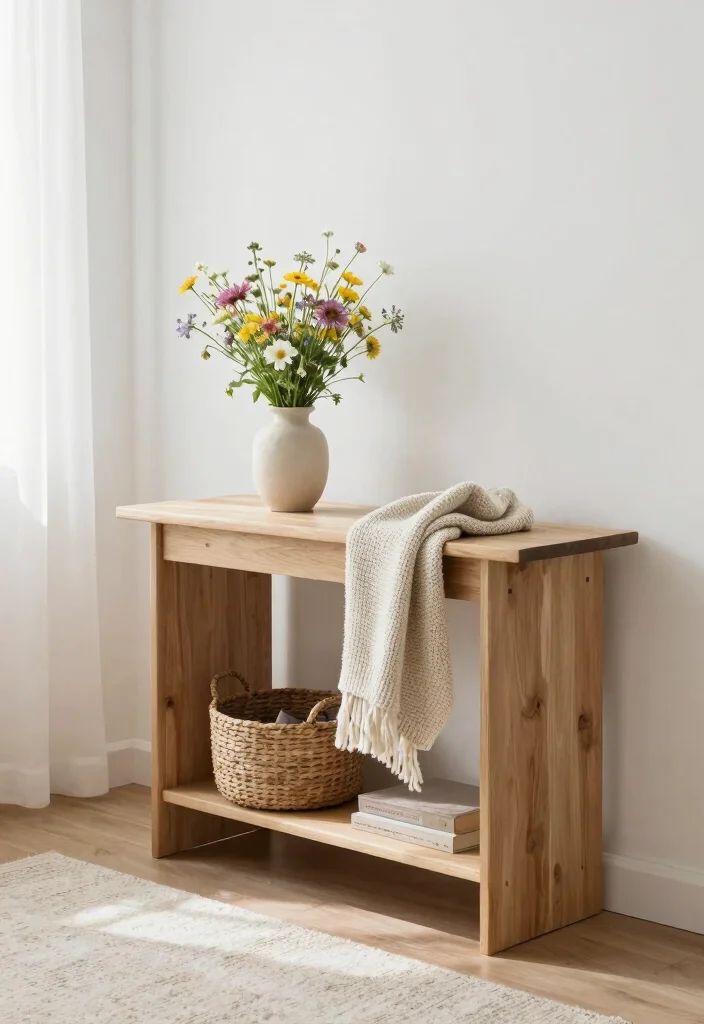 16 Console Table Living Room Ideas Stylish Entry Accent - 1. Scandinavian Sleekness 1