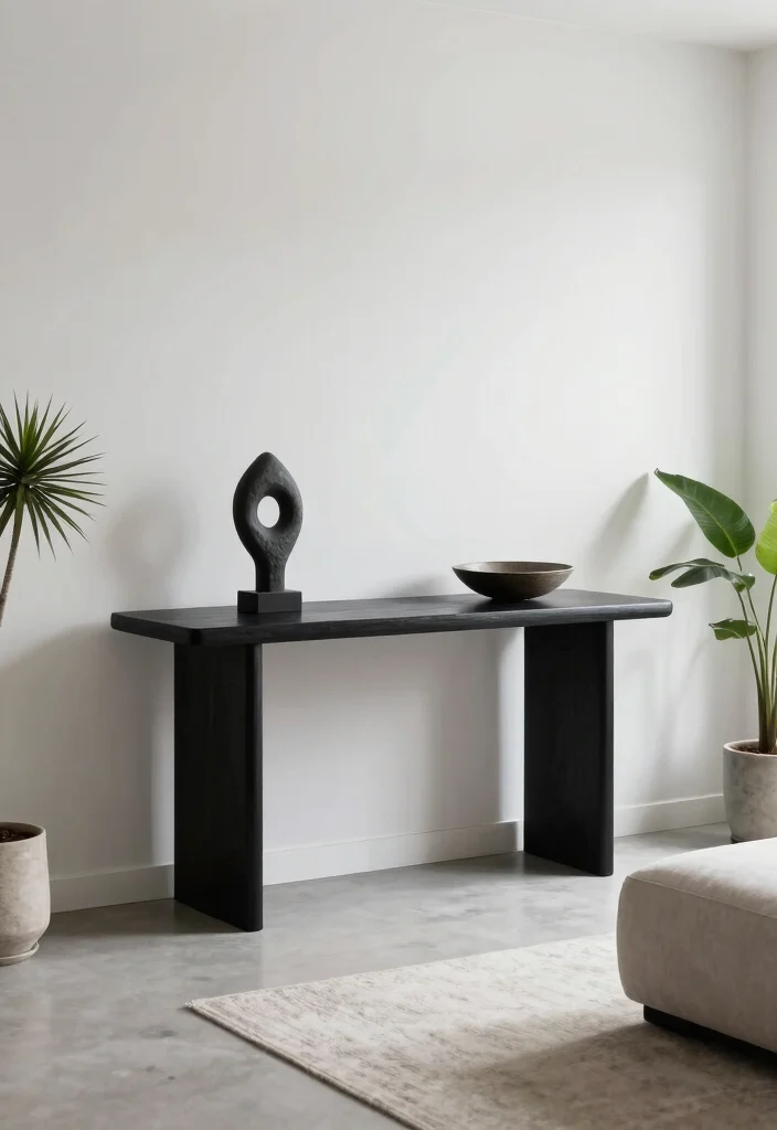 16 Console Table Living Room Ideas Stylish Entry Accent - 10. Minimalist Approach 1