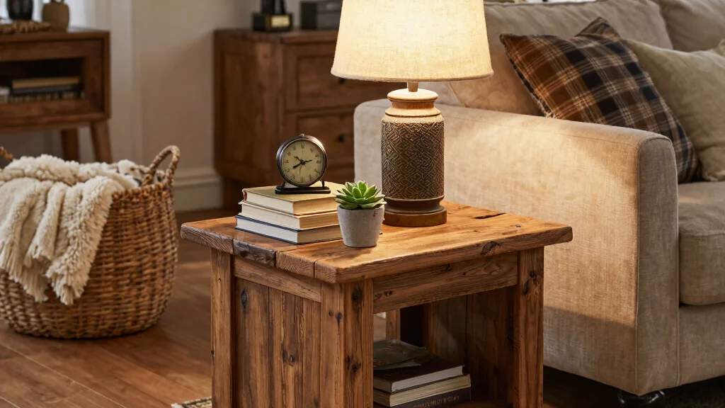 16 End Table Decor Living Room With Lamp Ideas: Warm Layered Look