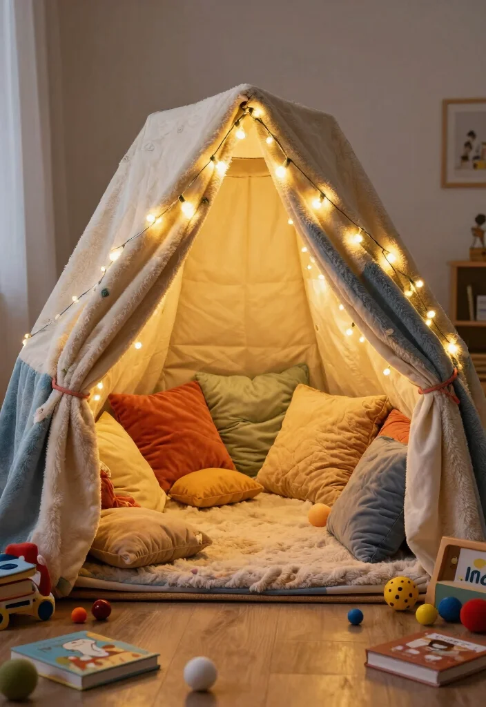 16 Fort Ideas for a Cozy Bedroom Retreat - 1. Classic Blanket Fort 1