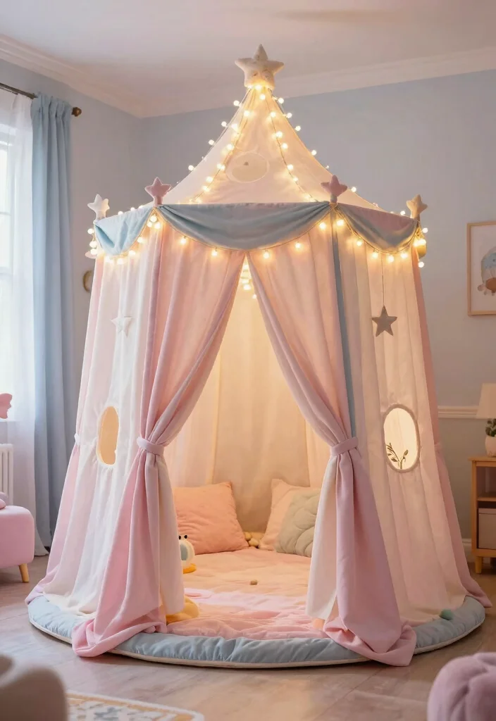 16 Fort Ideas for a Cozy Bedroom Retreat - 16. Magical Fairy Fort 1
