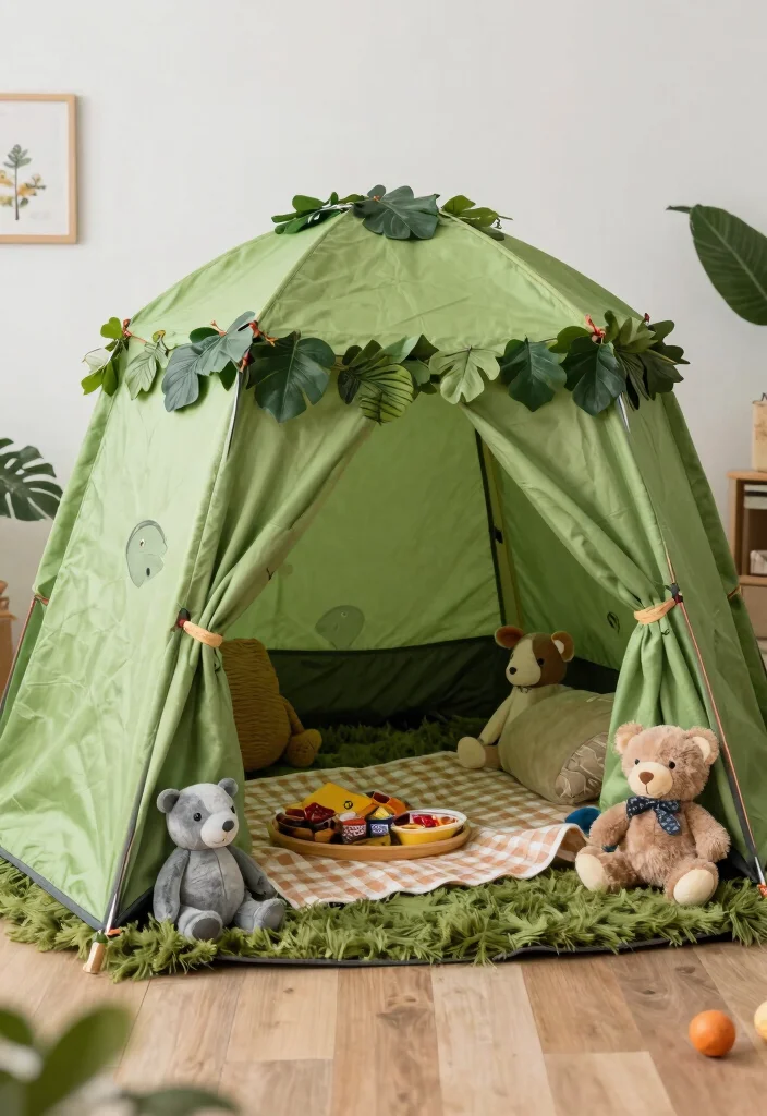 16 Fort Ideas for a Cozy Bedroom Retreat - 6. Outdoor Theme Fort 1