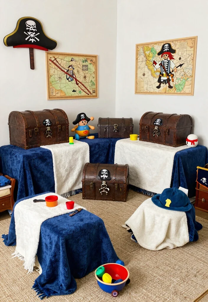 16 Fort Ideas for a Cozy Bedroom Retreat - 9. Pirate Ship Fort 1