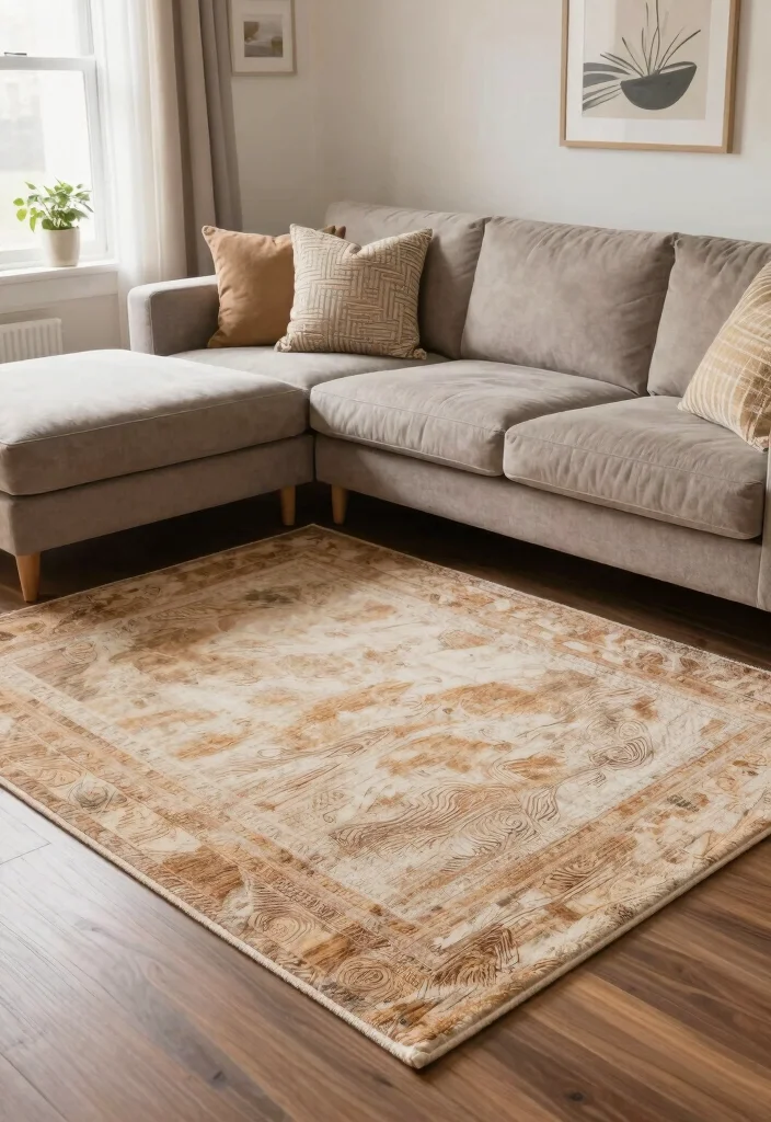 16 L Shape Sofa Living Room Cozy Ideas Perfect Layouts - 16. Create Zones with Rugs 1