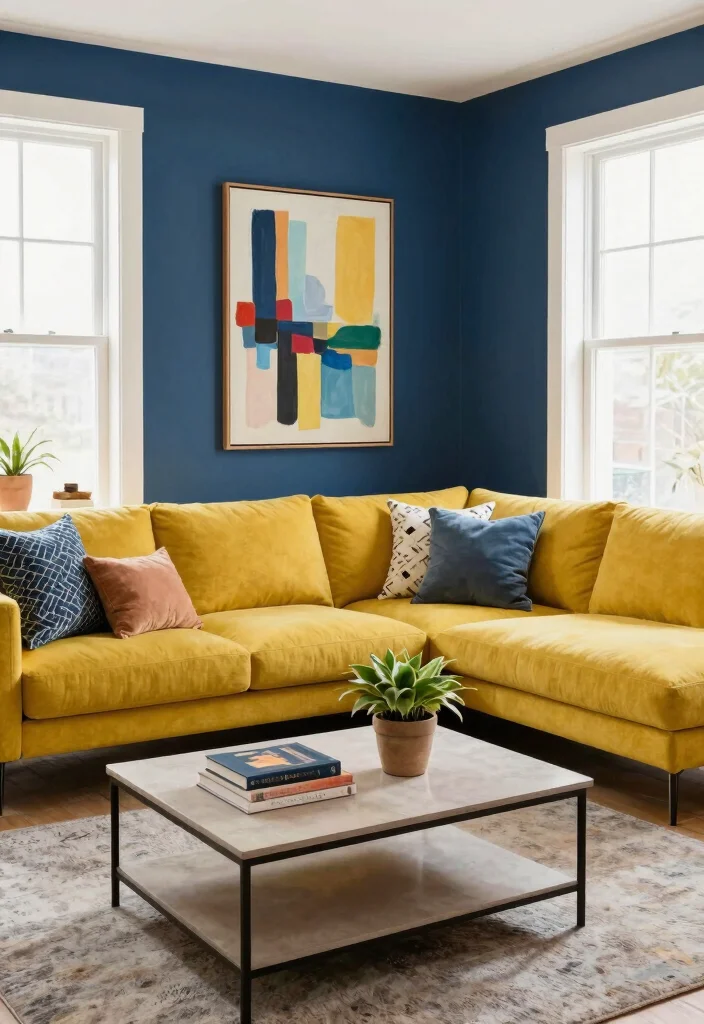 16 L Shape Sofa Living Room Cozy Ideas Perfect Layouts - 3. Bold Color Choices 1