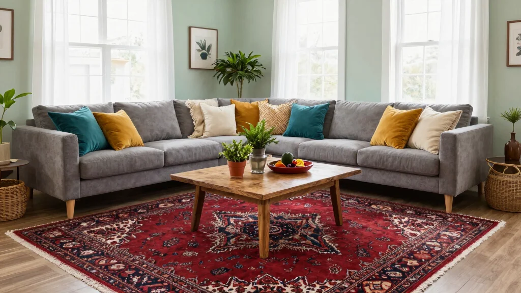 16 Red Rug Living Room Decor Ideas: Statement Color Pop