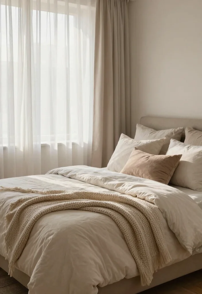 16 Single Mom Bedroom Ideas: Calm, Practical, and Cozy - 11. Soft Textiles and Curtains 1