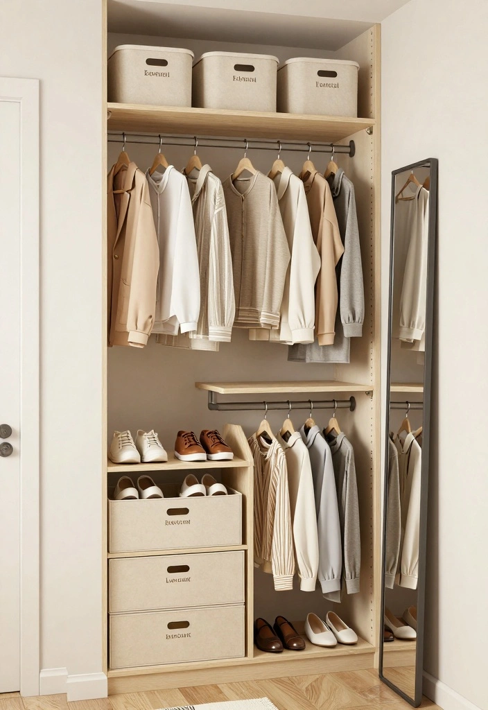 16 Single Mom Bedroom Ideas: Calm, Practical, and Cozy - 13. Organizing Your Closet 1