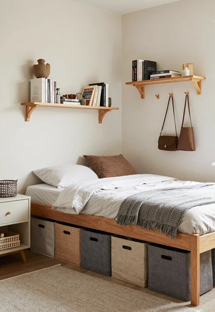 16 Single Mom Bedroom Ideas: Calm, Practical, and Cozy - 5. Creative Storage Solutions 1