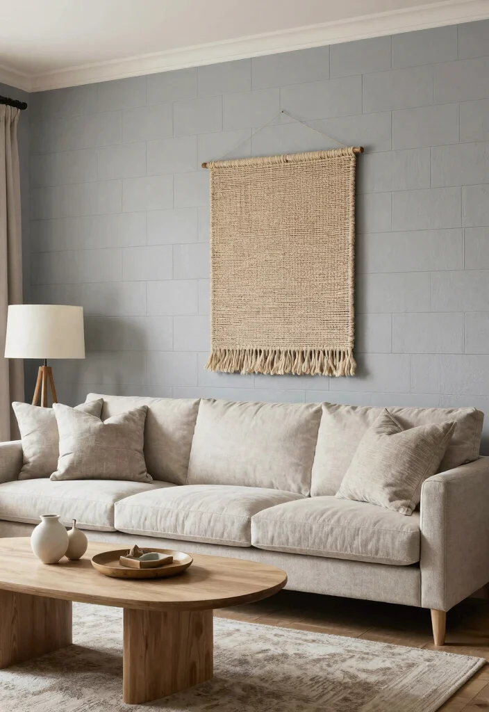 16 Soft Living Room Ideas: Calm, Cozy, and Inviting - 12. Incorporate Textured Wall Treatments 1