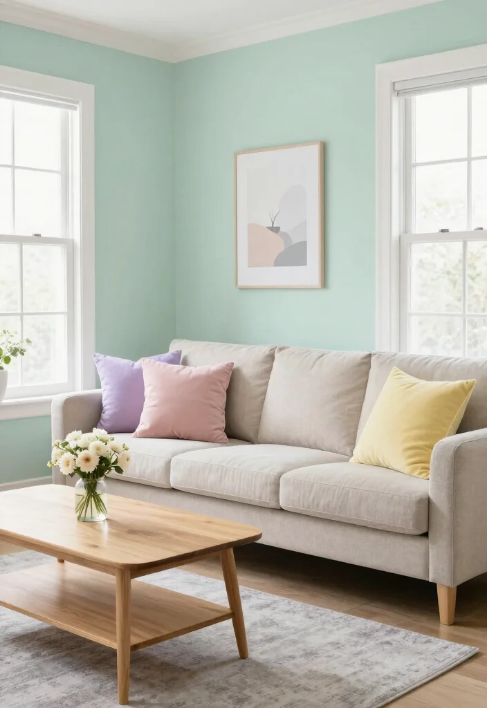 16 Soft Living Room Ideas: Calm, Cozy, and Inviting - 2. Choose a Soft Color Palette 1
