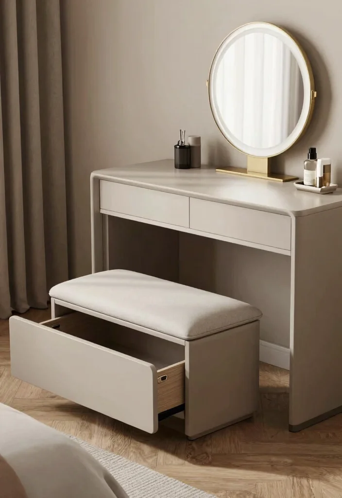 17 Bedroom With Dressing Room Ideas Functional Luxury - 14. Dual-Purpose Furniture 1