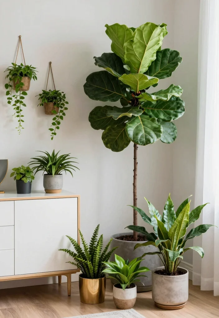 17 Bedroom With Dressing Room Ideas Functional Luxury - 15. Incorporating Nature with Plants 1