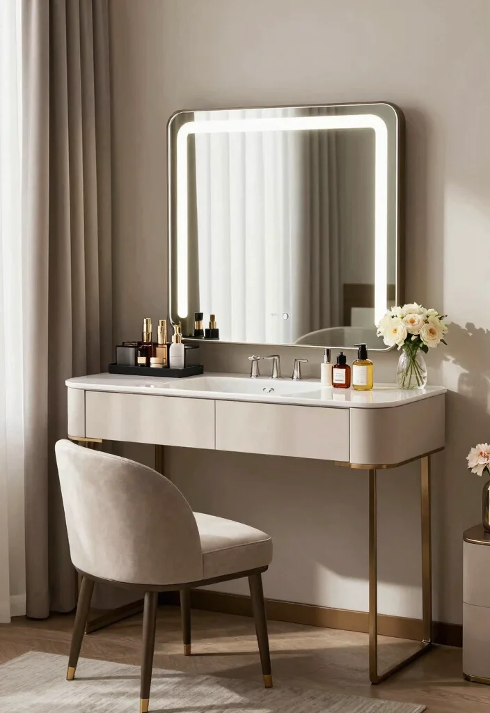 17 Bedroom With Dressing Room Ideas Functional Luxury - 4. Elegant Vanity Design 1