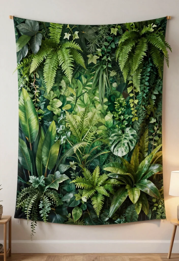 17 Living Room Plant Wall Ideas Fresh Lush Impact - 11. Tapestry of Greenery 1