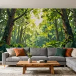 17 Living Room Wall Mural Ideas Artistic Statement Decor