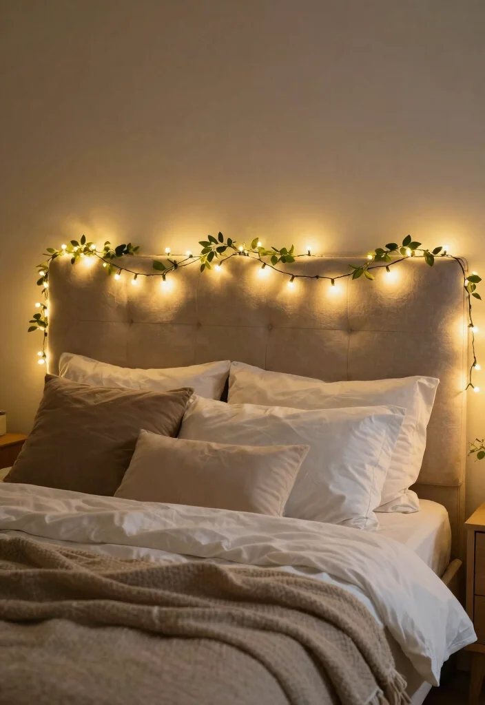 17 Small Cozy Bedroom Ideas Fairy Lights Room Decor Magic - 11. Light-Up Headboard 1