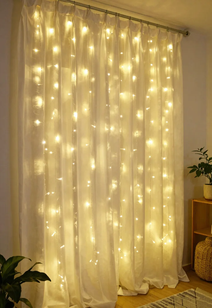 17 Small Cozy Bedroom Ideas Fairy Lights Room Decor Magic - 9. Fairy Light Backdrops 1