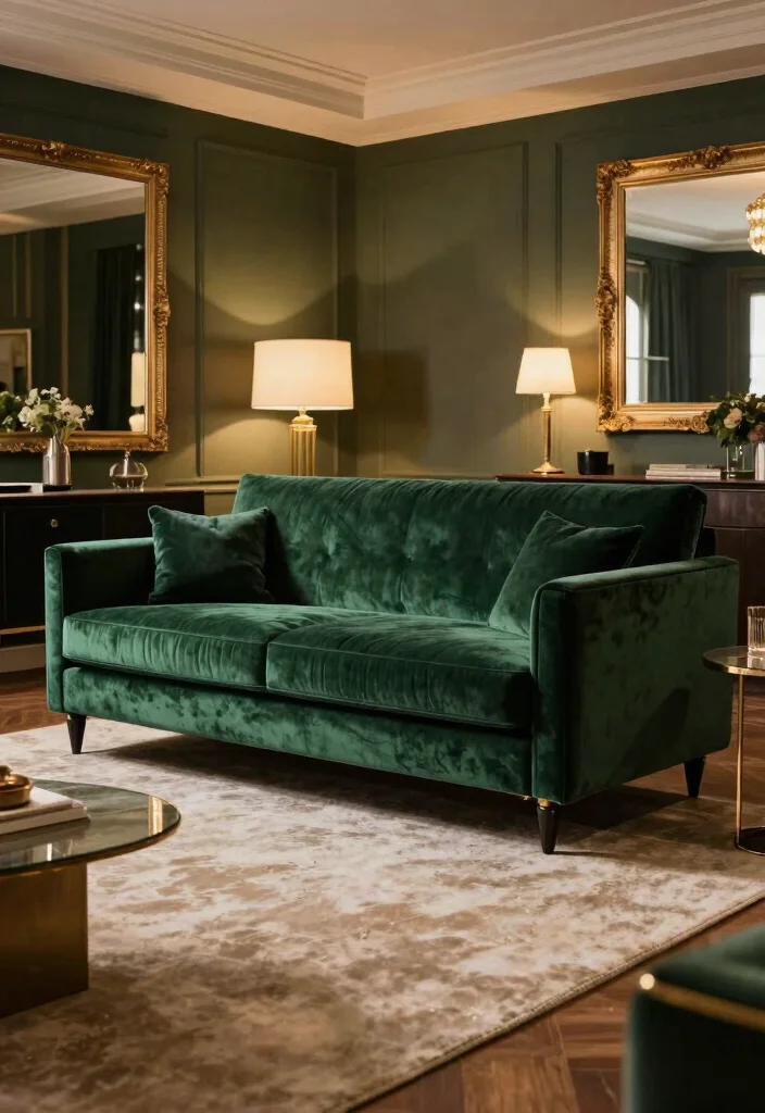 17 Sofa Bed Living Room Ideas for Smart, Flexible Living - 13. A Touch of Luxe 1