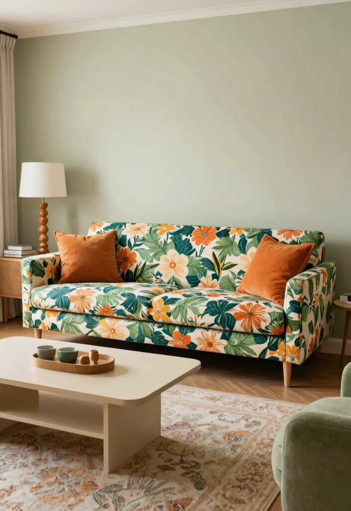 17 Sofa Bed Living Room Ideas for Smart, Flexible Living - 5. Playful Patterns 1