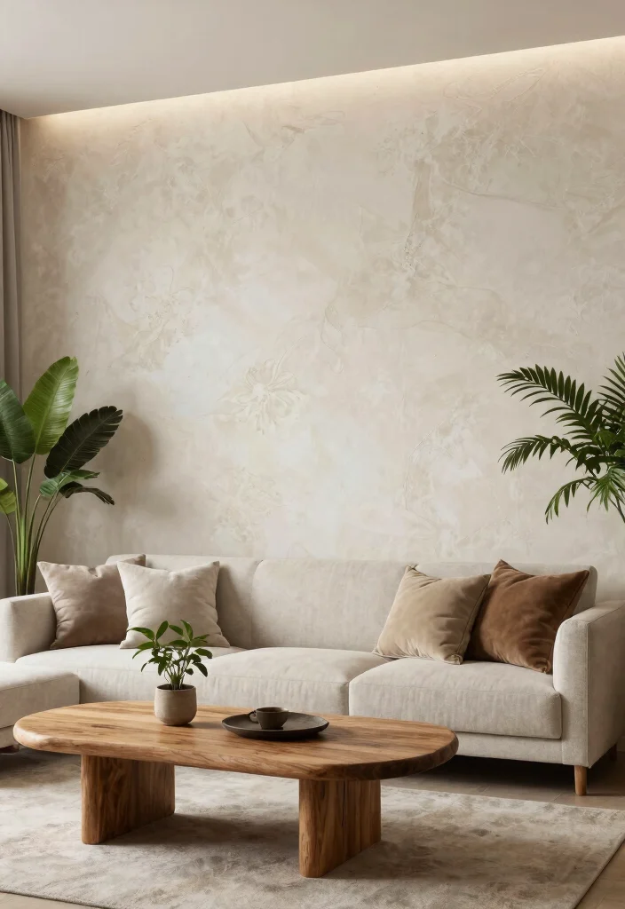 17 Venetian Plaster Walls Living Room Ideas Soft Luxury Texture - 17. Eco-friendly Textured Finishes 1