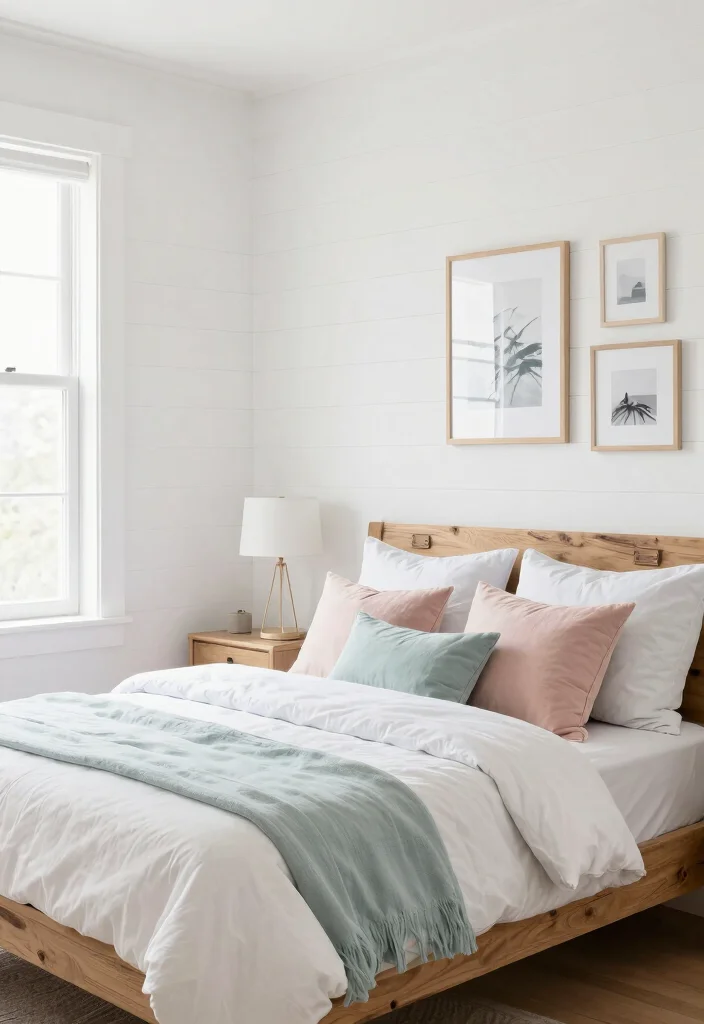 17 Wooden Accent Wall Bedroom Ideas for a Warm Textured Style - 2. Shiplap Chic 1