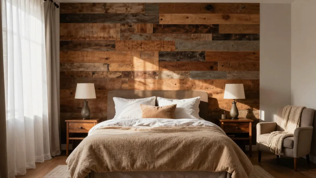 17 Wooden Accent Wall Bedroom Ideas for a Warm Textured Style