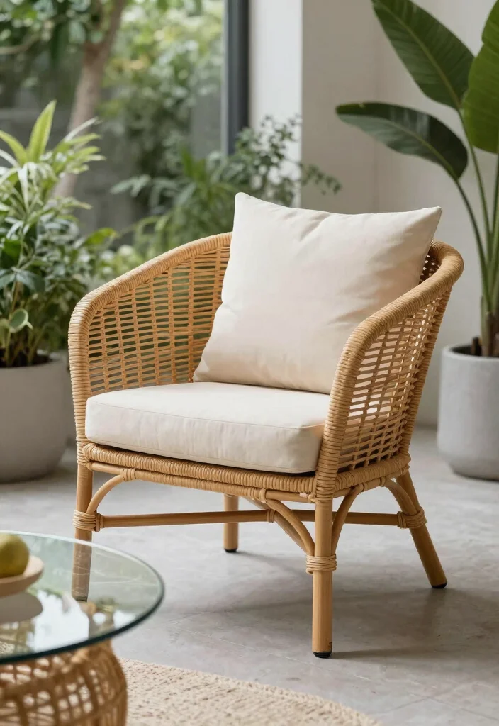 18 Accent Chairs Living Room Ideas Stylish Extra Seating - 15. Combining Outdoor and Indoor Styles 1