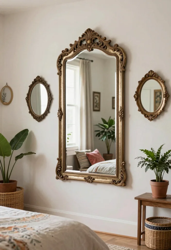 18 Bedroom Back Wall Design Ideas: Stylish Focal Points - 9. Statement Mirrors 1