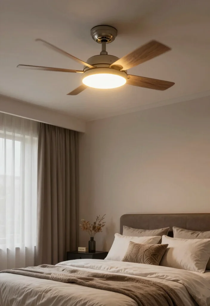 18 Bedroom Ceiling Fans With Light Ideas Comfort and Design - 13. Smart Lighting Options 1