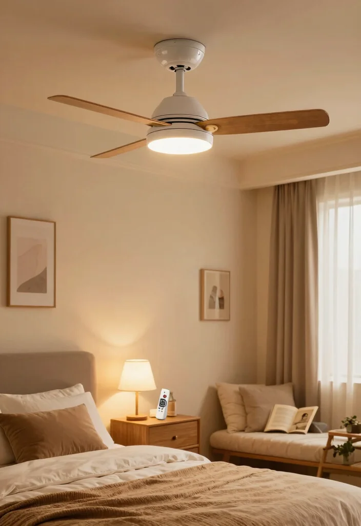 18 Bedroom Ceiling Fans With Light Ideas Comfort and Design - 14. Ceiling Fans with Remote Control 1