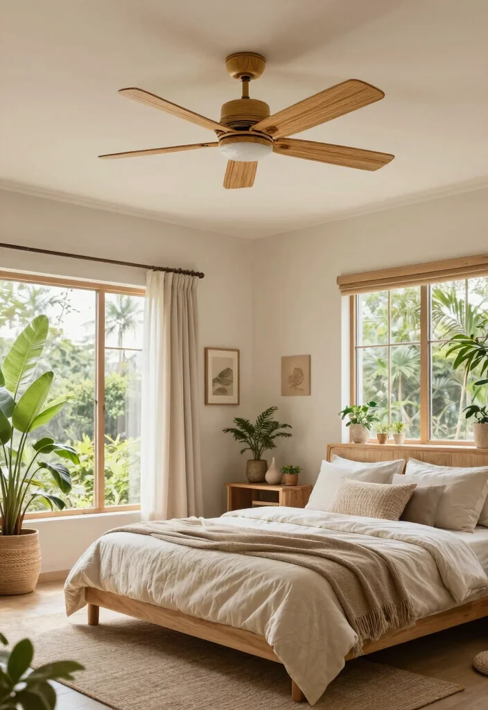 18 Bedroom Ceiling Fans With Light Ideas Comfort and Design - 8. Eco-Friendly Fans 1