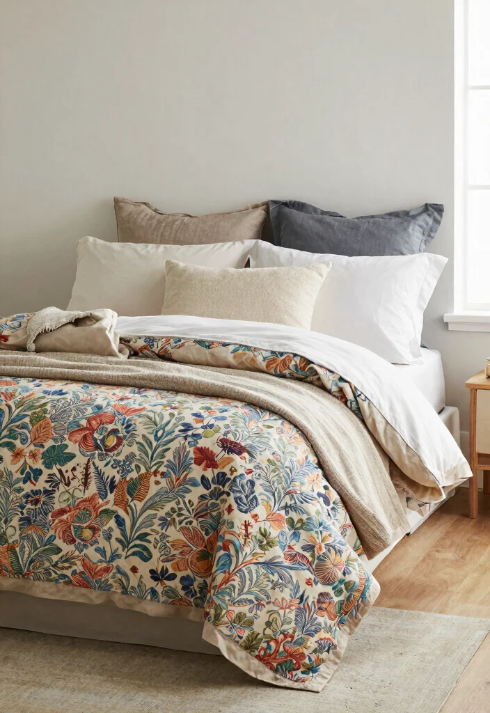 18 Cute Bedroom Ideas for Teens: Fun Stylish Spaces - 10. Layered Bedding 1