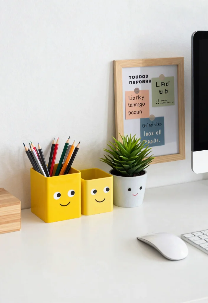 18 Cute Bedroom Ideas for Teens: Fun Stylish Spaces - 11. Quirky Desk Decor 1