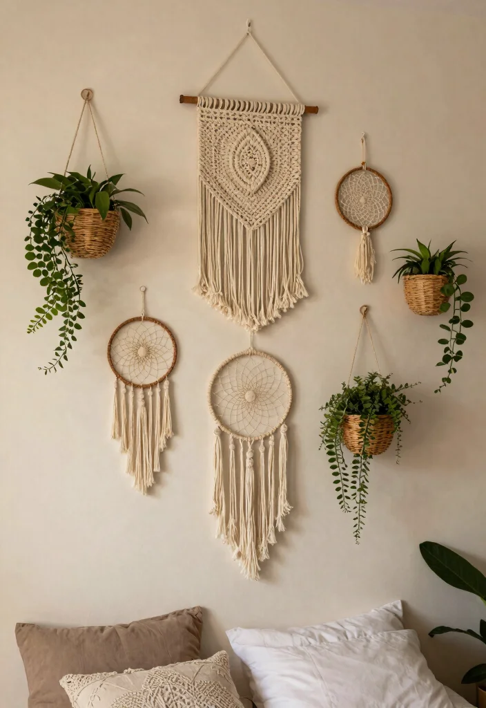 18 Cute Bedroom Ideas for Teens: Fun Stylish Spaces - 6. Boho Wall Hangings 1