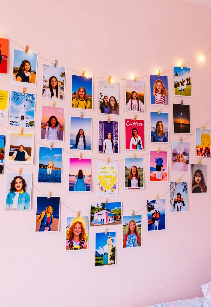 18 Cute Bedroom Ideas for Teens: Fun Stylish Spaces - 7. Personalized Photo Displays 1