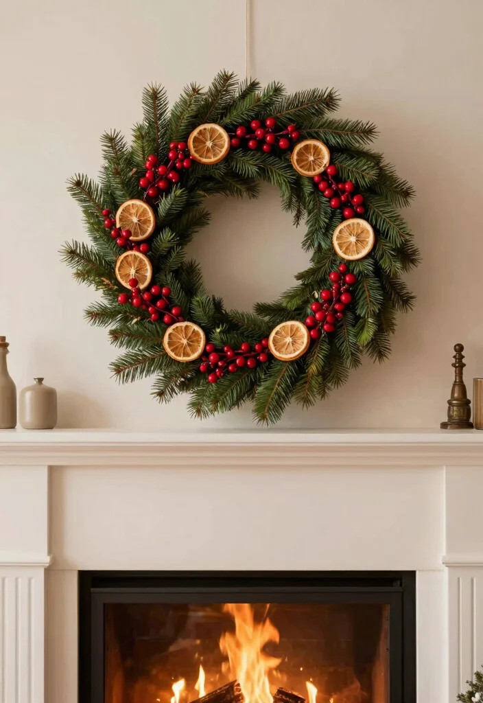 18 Living Room Xmas Decor Ideas Cozy Festive Magic - 10. Natural Wreaths and Garlands 1