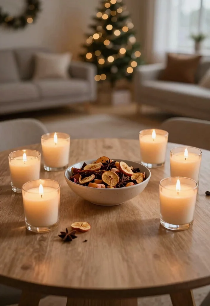 18 Living Room Xmas Decor Ideas Cozy Festive Magic - 8. Scented Holiday Elements 1